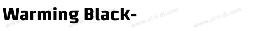 Warming Black字体转换